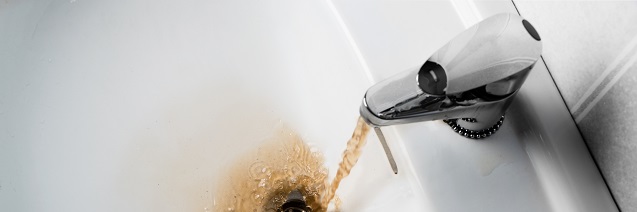 Discoloured water